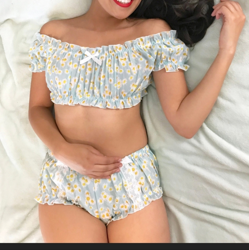 Bundle Ruffle/lace Bloomer Set & vintage Lace Shorts